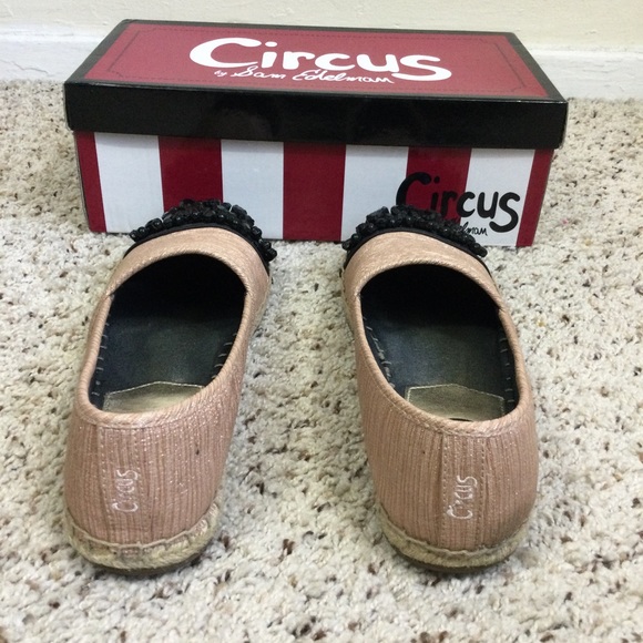 Sam Edelman Bundle Circus Rose Gold & Ivory Espadrilles Flat Shoes Size 9 - Picture 6 of 7